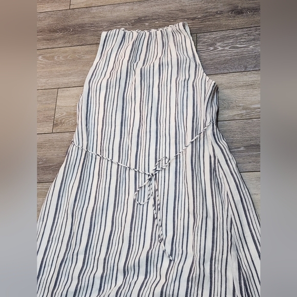 Loft Striped Sleeveless Linen Blend Dress Size Medium - Picture 7 of 7